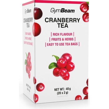 GymBeam Чай от червена боровинка 20 x 2 g