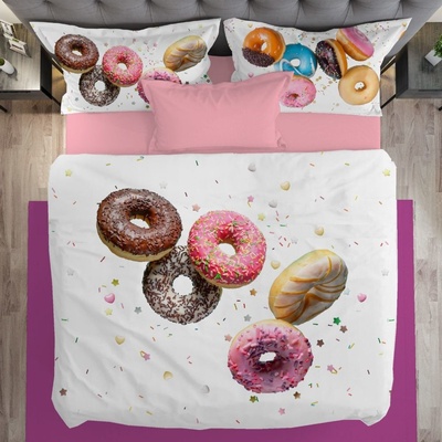 Gipetex Natural Dream 3D talianská obliečka bavlna Donuts 140x200 70x90