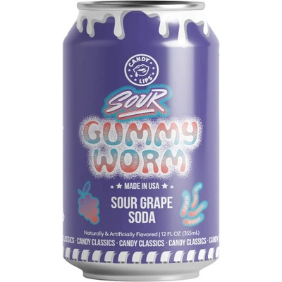 Candy Lips Gummy Worm 355 ml
