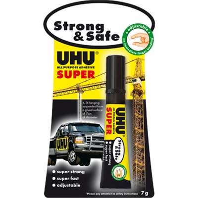 UHU Alleskleber Super Strong & Safe pevné lepidlo 7g