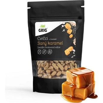 Grig cvrčky v mliečnej čokoláde Slaný karamel 20 g