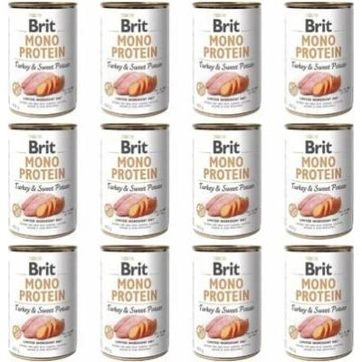Brit Mono Protein Morčacie mäso a sladké zemiaky 12 x 400 g