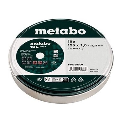Metabo Řezné kotouče 125 x 1,0 x 22,33 mm 616399000 10 ks
