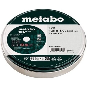 Metabo Řezné kotouče 125 x 1,0 x 22,33 mm 616399000 10 ks
