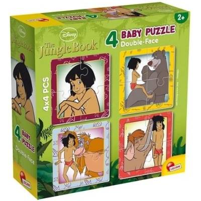 Lisciani Детски пъзел Lisciani Disney Classic двулицев 4x4ч