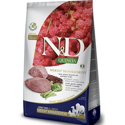 N&D Quinoa Adult Medium & Maxi Weight Managment Lamb & Broccoli 7 kg