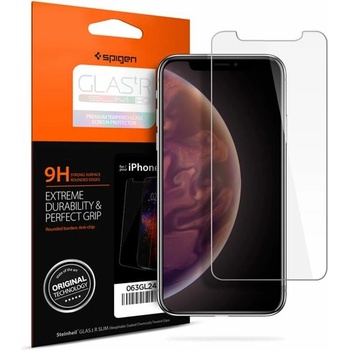 Spigen Протектор от закалено стъкло /Tempered Glass/ Spigen 063GL24514 за Apple iPhone 11 Pro/XS/X, 9H твърдост (063GL24514)