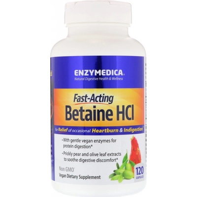 Enzymedica Betaine HCL 600 mg 120 kapsúl