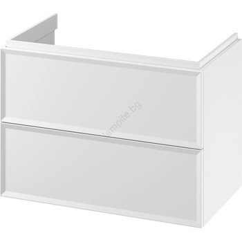 Cersanit S1021-004 - Висящ шкаф за баня под мивка MILLE 80x45 см, бял (CS0246)