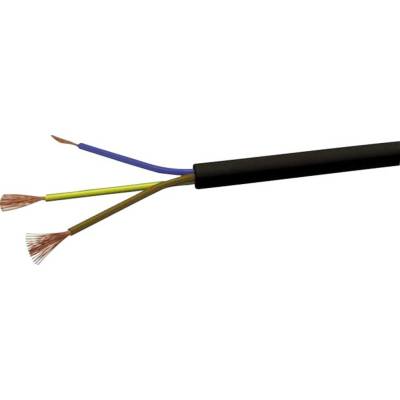 VOKA werk H05VVF3X1 jednožilový - lanko H03VV-F 3 x 1 mm² černá 100m