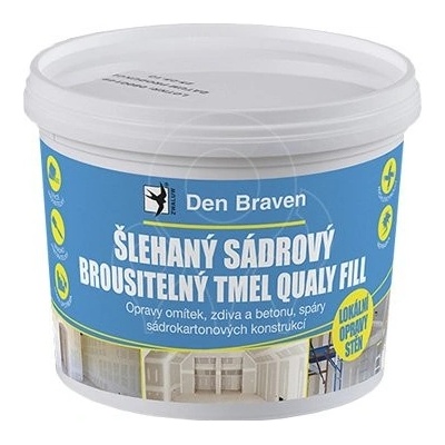 Šlehaný sádrový brousitelný tmel (Qualy Fill) 5 l