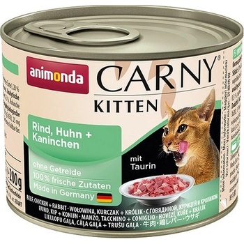 Animonda Carny Kitten kuřecie mäso králik 200 g