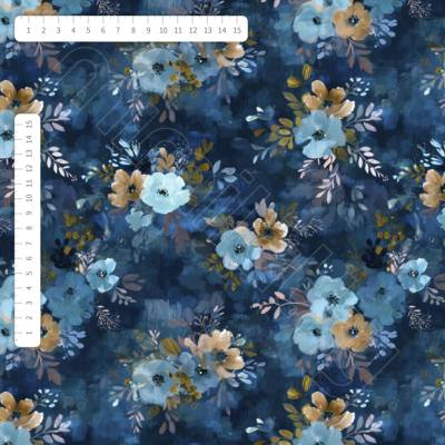 Softshell indigo kytice by MIMI