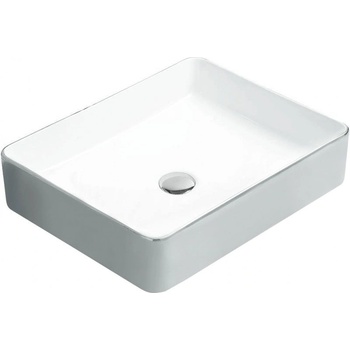 Mexen Estela мивка за вграждане 50 x 40 см, бяла/сребърна - 22105052 (22105052)