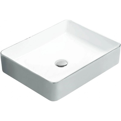 Mexen Estela мивка за вграждане 50 x 40 см, бяла/сребърна - 22105052 (22105052)