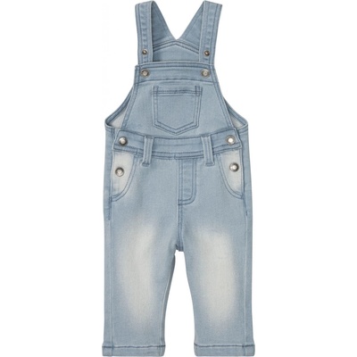 Lupilu Dětské kalhoty s laclem s BIO bavlnou světle modrá