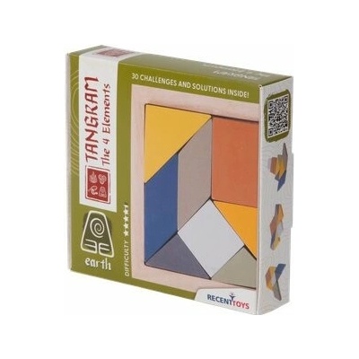 RECENTTOYS Tangram 4 elementy - země