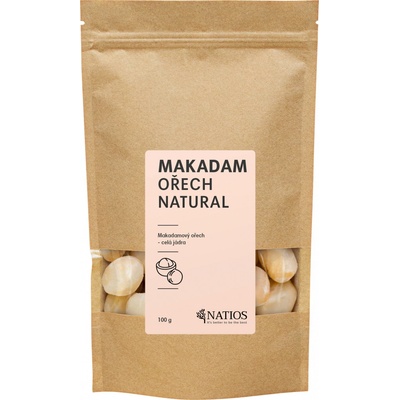 NATIOS Makadamový orech Celé jadrá 100 g