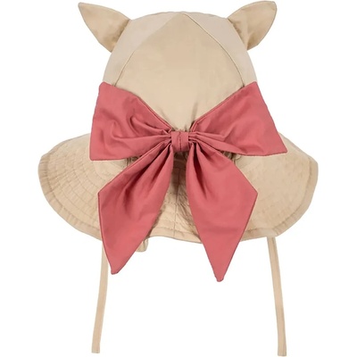 Konges Sløjd Детска памучна капела Konges Sløjd VERBENA BOW KITTY SUN HAT (KS105117.PPY2)