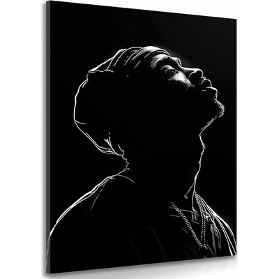 Obraz reper v černobílém - 40x60