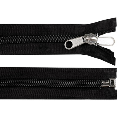 Stoklasa Zip stanový spirálový No 10 s oboustranným jezdcem délka 150 cm Balení: 1 ks, Varianta: černá černá