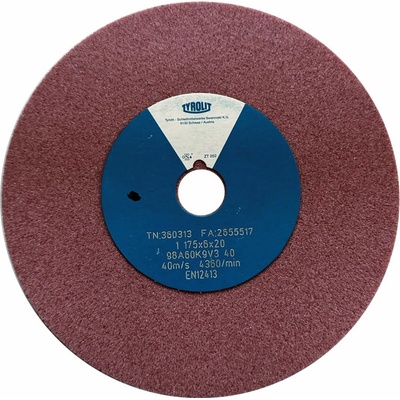 Tyrolit 98A60K9V40 Brúsny kotúč 175 x 6 x 20 mm 60 T360313
