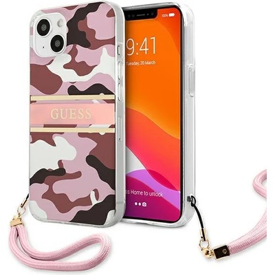 GUESS Калъф Guess GUHCP13MKCABPI, за iPhone 13 6.1", розов (GUE001606-0)