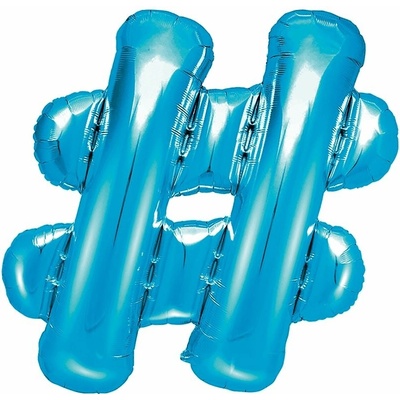 PartyDeco Foliový balón # 35cm blue