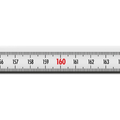 Richter Nalepovací metr ocelový bílá 10 m s nulou vlevo SK527WSA