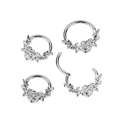 Šperky4U Segment kruh helix cartilage tragus piercing titan TIT1392-1208