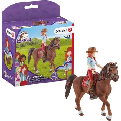 Schleich 42539 Hannah s pohyblivými klouby na koni