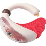 Babyono Бебешка дрънкалка с гризалка Babyono - Лебед, многоцветен (5901435416679)