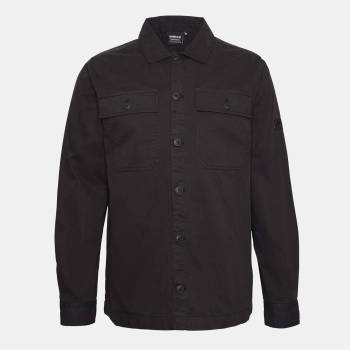 Barbour International Риза с дълъг ръкав Barbour International Men's Arlo Cotton Long Sleeve Overshirt - Black BK31