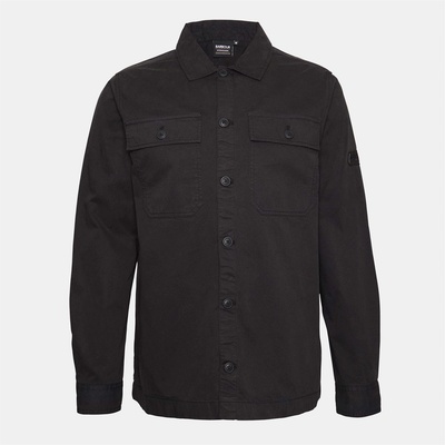 Barbour International Риза с дълъг ръкав Barbour International Men's Arlo Cotton Long Sleeve Overshirt - Black BK31