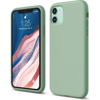 elago Soft Silicone Case - силиконов (TPU) калъф за iPhone 11 (зелен)