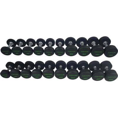 TUNTURI Pro PU Dumbbell 2-32 kg 20 párů