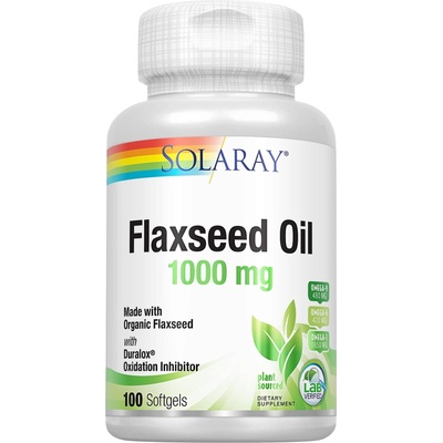 SOLARAY Ленено масло (Flaxseed Oil) - 100 гел-капсули