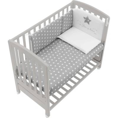 ITALBABY B. side grey Кошара+матрак+сет 4ч. starlette grey (070.0910-017)