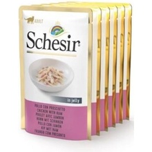 Schesir Cat Adult Kuře a šunka 6 x 85 g