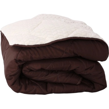 Izidream Зимна олекотена завивка шерпа за единично легло 150/210 см Коузи мока