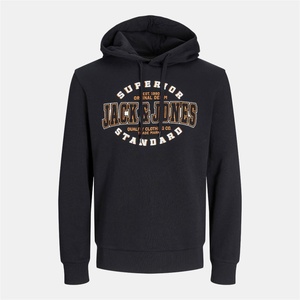 JACK & JONES Суичър Jack and Jones Plus Size Logo Hoodie - Black