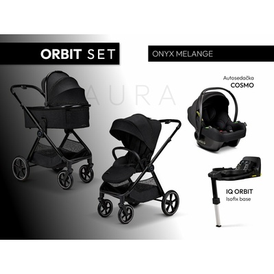 Moon Kombinovaný AURA ORBIT s autosedačkou a bázou Onyx Melange 2026