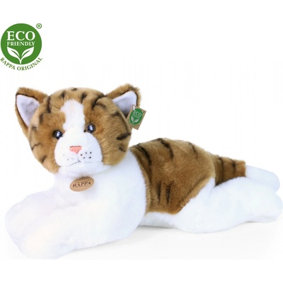 Eco-Friendly KOČKA BÍLO-HNĚDÁ LEŽÍCÍ 20 cm