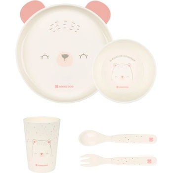Kikka Boo Сет за хранене пластмаса Bear with me Pink (kikka-31302040134)