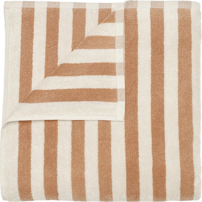 Blomus ručník osuška ARTO 70 x 140 cm krémová hnědé pruhy