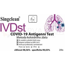 Hangzhou Singclean COVID-19 Test Kit Colloidal Gold Method Nasal Swab 20 ks