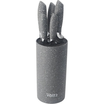 Voltz Комплект ножове и поставка Oliver Voltz OV51633G5, мраморно покритие, сиви (OV51633G5 gray)