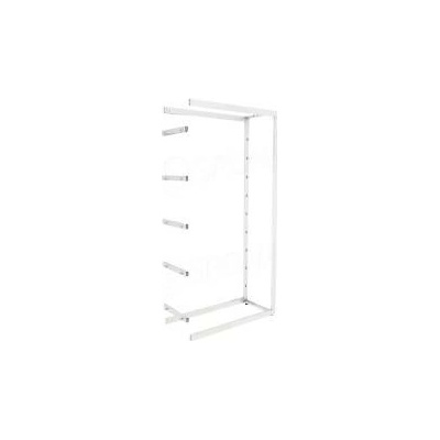 BIGSHOP Predajný, policový systém KIT 08EA, 622 x 442 x 1850 x 182,5 mm, matná biela