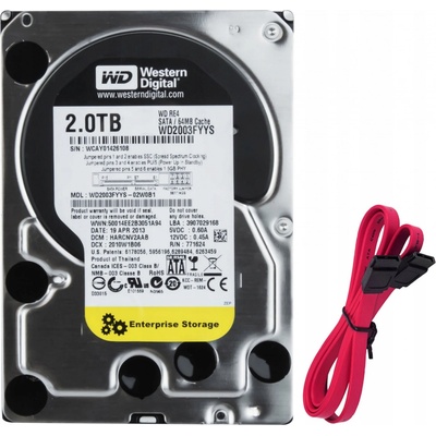 WD RE4 2TB, SATA, 7200rpm, 64MB, WD2003FYYS