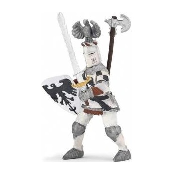 Papo White knight with eagle crested